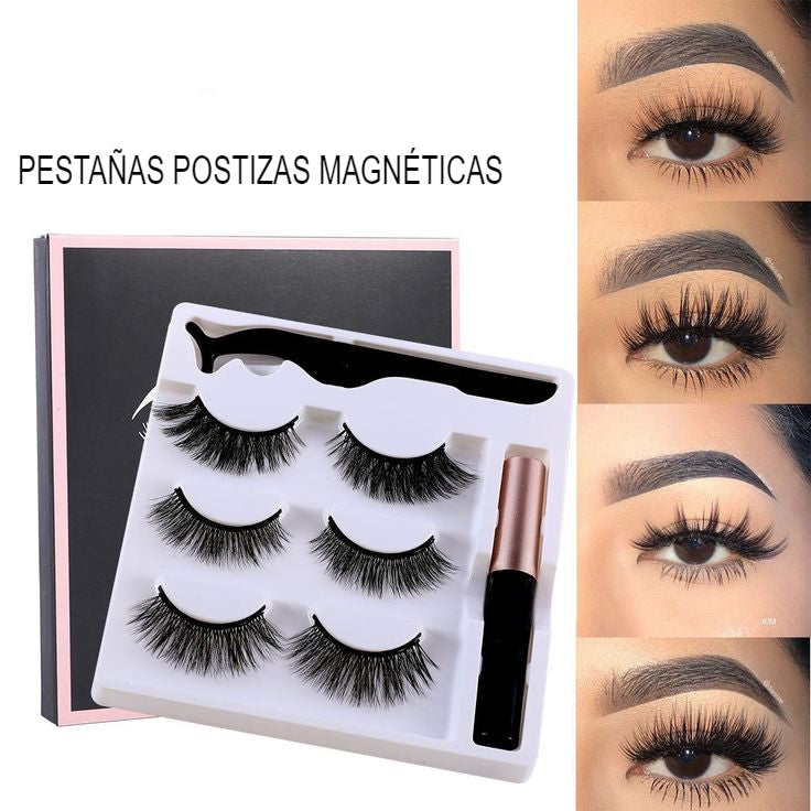 KIT DE PESTAÑAS MAGNETICAS - ENVIO GRATIS