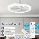 FOCO VENTILADOR DE TECHO AHORRADOR CONTROL REMOTO 30W LED 360°