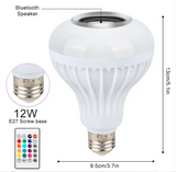 Foco LED RGB con Parlante Bluetooth - Foco Musical Inteligente Luz Blanca + Multicolor - ENVIOS GRATIS