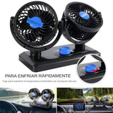 Ventilador 2 en 1 para Carro Giratorio 360 - envios gratis